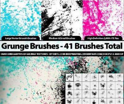 41 Grunge Brushes