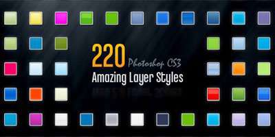 Стили для Photoshop DF 220 Amazing Styles v3