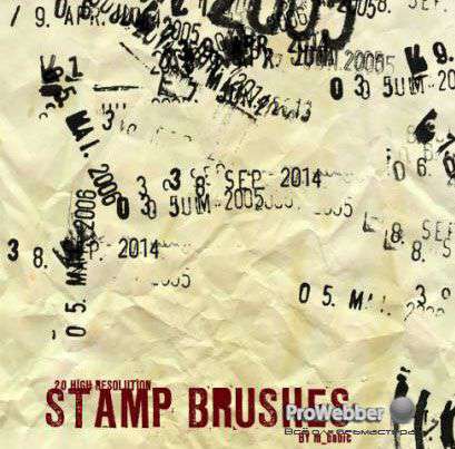 20 High Res Stamp Brushes