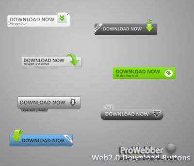 Web2.0 Download Buttons
