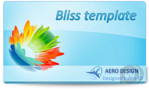 Макет "Bliss template"