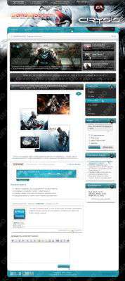 Макет для блога об играх (PSD)