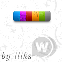 PSD Кнопки 6 цветовых раскрасок + 3 эффекта