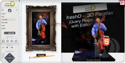 3D Parallax jQuery Plugin with Editor