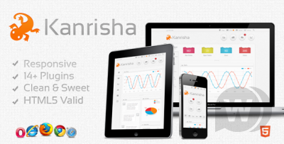 Kanrisha - премиум HTML5 шаблон для админ-панели