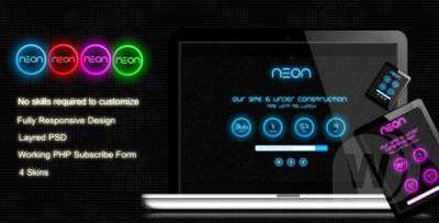 Оффлайн страница Neon
