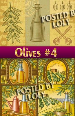 Векторные оливки #1 - Векторный клипарт