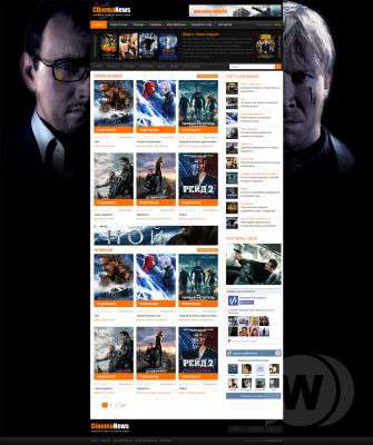 CinemaNews - новый интересный шаблон для киносайтов и кинопорталов от RefinedStudio