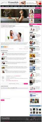 WomenStyle - новый классный шаблон для сайтов женской тематики от RefinedStudio