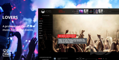 Lovers – Music HTML Template(ThemeForest)