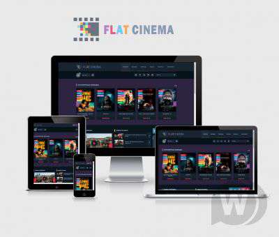 Flat Cinema - адаптивный шаблон для онлайн кинотеатра DLE 10.5 (DataLife Engine 10.5)