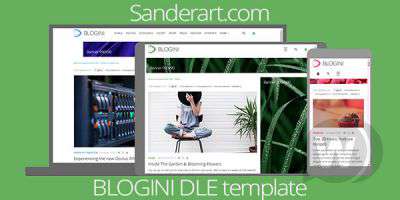 Blogini - адаптивный блоговый шаблон DLE 11 2016 (SanderArt)