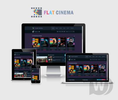 Адаптивный шаблон Flat Cinema DLE 12
