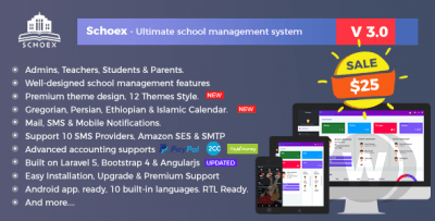 Schoex v3.2 NULLED - система управления школой