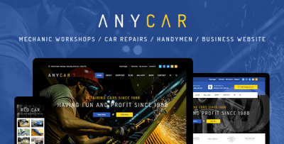 AnyCar 1.1.9 - шаблон автомобильной тематики WordPress