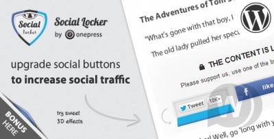 Social Locker v5.6.1 NULLED - социальный замок WordPress