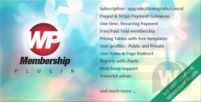 WP Membership v1.4.5 - платная подписка WordPress