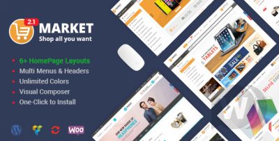 Market v2.3.0 - шаблон покупок WordPress [WooCommerce]