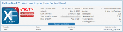 [XenGenTr] Welcome Panel v1.1.1 - панель пользователя XenForo 2