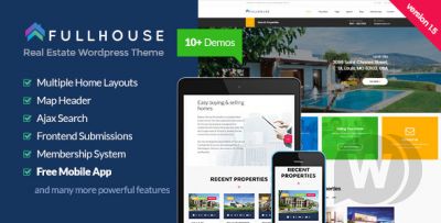 FullHouse v1.8.1 - шаблон недвижимости WordPress