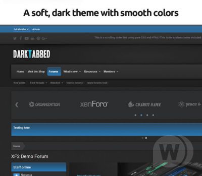 DarkTabbed 1.2.0 - темный стиль XenForo 2