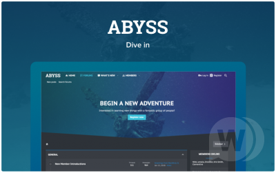 Abyss 2.1.8.1.0 - темный FLAT стиль XenForo