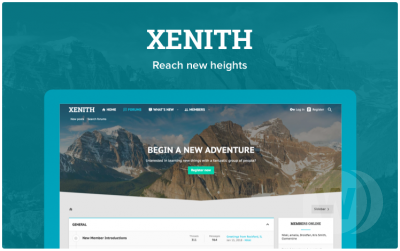 Xenith 2.1.8.1.0 - светлый современный стиль XenForo 2