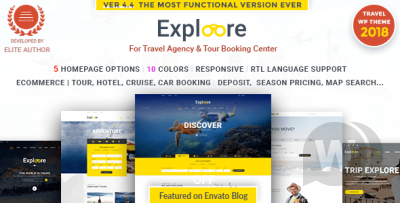 EXPLOORE v5.8 - туристический шаблон WordPress