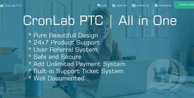 CronLab PTC v3.0 - HyIp, PTC, Crypto Trade & Money Investment скрипт