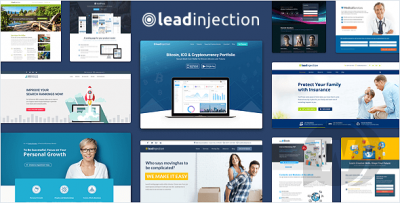 Leadinjection v2.3.12 - лендинг шаблон WordPress