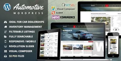 Automotive v11.9.2 NULLED - автомобильный шаблон WordPress