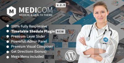 Medicom v3.0.4 - медицинский шаблон WordPress 