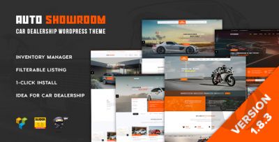 Auto Showroom v1.9.0 - автомобильный шаблон WordPress