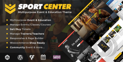 Sport Center v2.3.2 - спортивный WordPress шаблон
