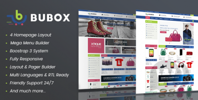 Vina Bubox - шаблон интернет магазина VirtueMart для Joomla