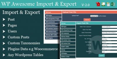 WordPress Awesome Import & Export v3.2.1 NULLED - импорт и экспорт WordPress