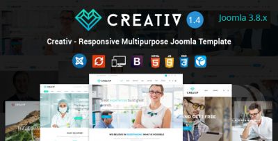 Creativ v1.6 - универсальный адаптивный Joomla шаблон