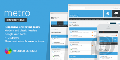 Metro 2.0.4 - адаптивный стиль XenForo 2