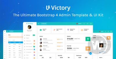 Victory v1.1.1 - Bootstrap 4 шаблон админ панели