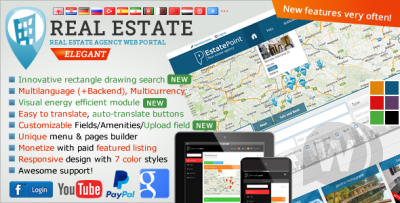Real Estate Agency Portal v1.6.6 NULLED - портал недвижимости