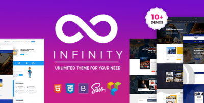 Infinity 1.5 - лендинг шаблон WordPress