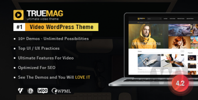 True Mag v4.3.7 - шаблон видео-блога WordPress