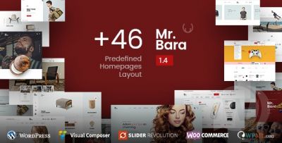 Mr.Bara 1.8.1 - адаптивный eCommerce шаблон WordPress