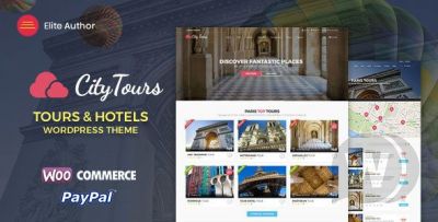 CityTours 3.2.3 - шаблон бронирования отелей и туров WordPress