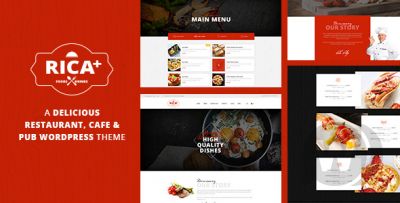Rica Plus v1.5 - шаблон для ресторана, кафе и паба WordPress