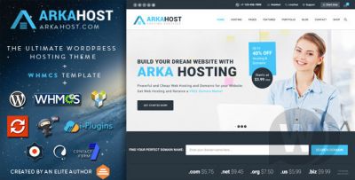 Arka Host v5.4 - шаблон хостинга WordPress