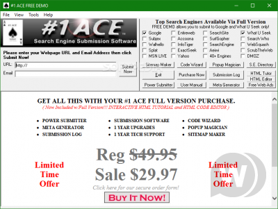 #1 ACE Search Engine Submission Software 5.0.9 Cracked