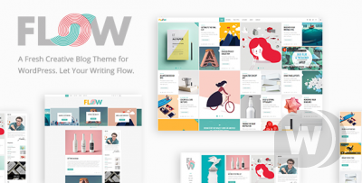 Flow v1.4 - креативная тема для блога WordPress
