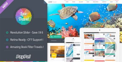 Love Travel v3.6 - шаблон туристического агентства WordPress
