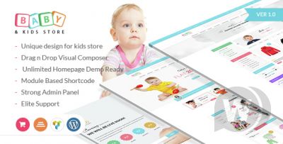 Baby & Kids Store v3.7 - шаблон детского магазина WordPress